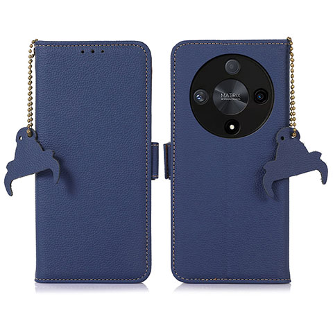 Handytasche Stand Schutzhülle Flip Leder Hülle A10D für Huawei Honor X9b 5G Blau