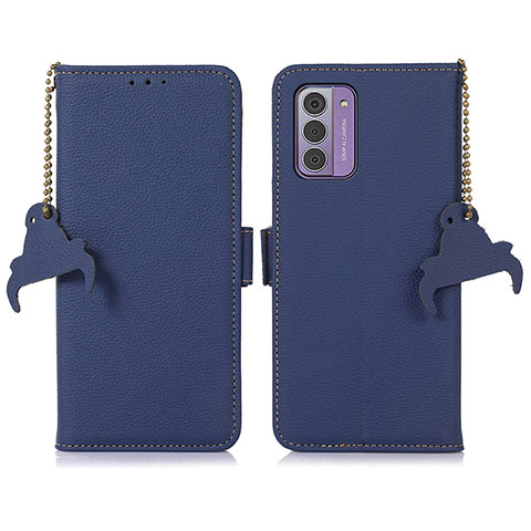 Handytasche Stand Schutzhülle Flip Leder Hülle A10D für Nokia G42 5G Blau