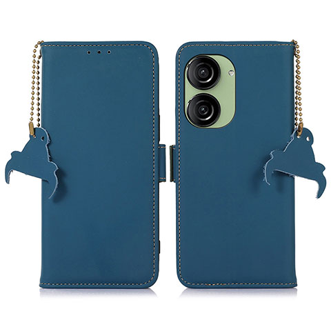 Handytasche Stand Schutzhülle Flip Leder Hülle A11D für Asus ZenFone 10 Blau