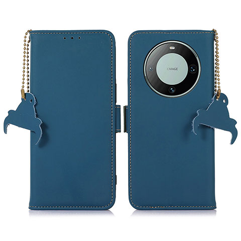 Handytasche Stand Schutzhülle Flip Leder Hülle A11D für Huawei Mate 60 Blau