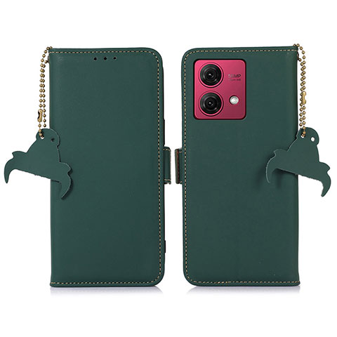 Handytasche Stand Schutzhülle Flip Leder Hülle A11D für Motorola Moto G84 5G Grün