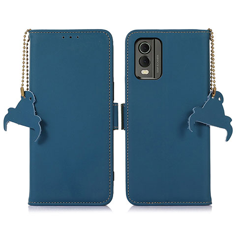 Handytasche Stand Schutzhülle Flip Leder Hülle A11D für Nokia C32 Blau