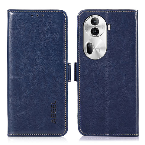 Handytasche Stand Schutzhülle Flip Leder Hülle A11D für Oppo Reno11 Pro 5G Blau