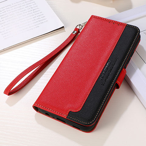 Handytasche Stand Schutzhülle Flip Leder Hülle A11D für Samsung Galaxy S24 Plus 5G Rot