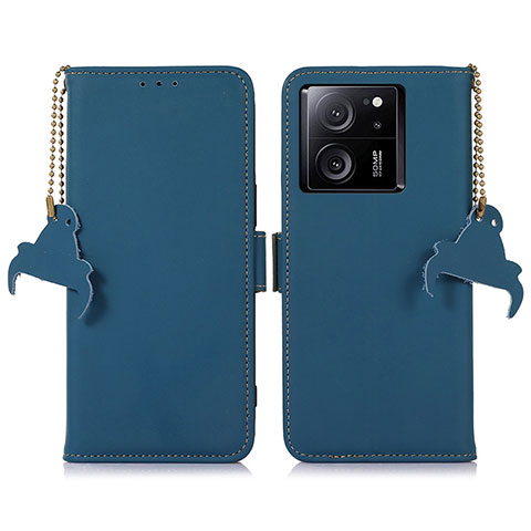 Handytasche Stand Schutzhülle Flip Leder Hülle A11D für Xiaomi Mi 13T 5G Blau