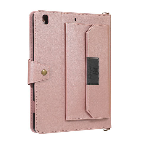 Handytasche Stand Schutzhülle Flip Leder Hülle AD1 für Apple iPad Air Rosegold