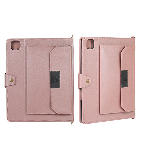 Handytasche Stand Schutzhülle Flip Leder Hülle AD1 für Apple iPad Pro 11 (2020) Rosegold