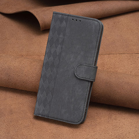 Handytasche Stand Schutzhülle Flip Leder Hülle B01F für Motorola Moto G13 Schwarz