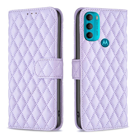 Handytasche Stand Schutzhülle Flip Leder Hülle B01F für Motorola Moto G71 5G Violett