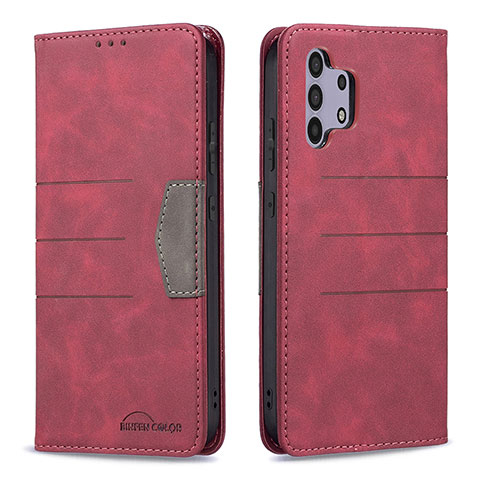 Handytasche Stand Schutzhülle Flip Leder Hülle B01F für Samsung Galaxy A32 4G Rot