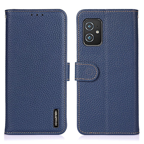 Handytasche Stand Schutzhülle Flip Leder Hülle B01H für Asus ZenFone 8 Mini Blau