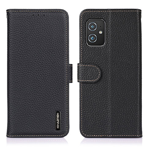 Handytasche Stand Schutzhülle Flip Leder Hülle B01H für Asus ZenFone 8 Mini Schwarz