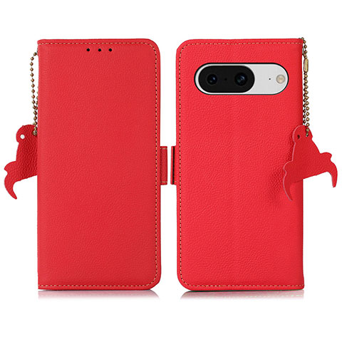 Handytasche Stand Schutzhülle Flip Leder Hülle B01H für Google Pixel 8 5G Rot