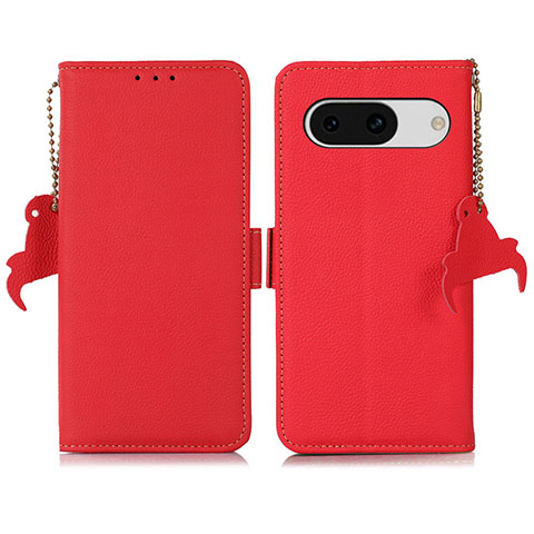 Handytasche Stand Schutzhülle Flip Leder Hülle B01H für Google Pixel 8a 5G Rot