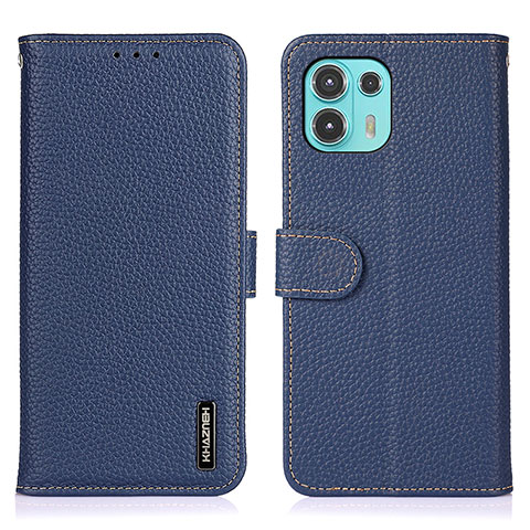 Handytasche Stand Schutzhülle Flip Leder Hülle B01H für Motorola Moto Edge 20 Lite 5G Blau