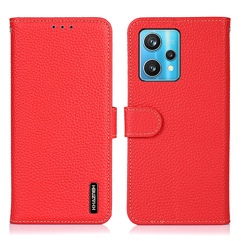 Handytasche Stand Schutzhülle Flip Leder Hülle B01H für Realme 9 Pro+ Plus 5G Rot