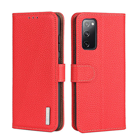 Handytasche Stand Schutzhülle Flip Leder Hülle B01H für Realme Q3 Pro 5G Rot