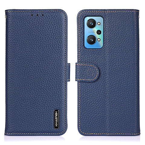 Handytasche Stand Schutzhülle Flip Leder Hülle B01H für Realme Q5 Pro 5G Blau