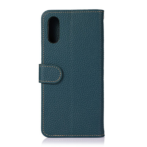 Handytasche Stand Schutzhülle Flip Leder Hülle B01H für Samsung Galaxy A02 Grün