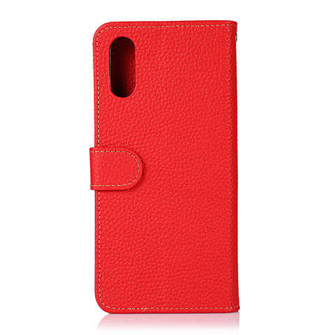 Handytasche Stand Schutzhülle Flip Leder Hülle B01H für Samsung Galaxy A02 Rot