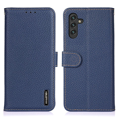 Handytasche Stand Schutzhülle Flip Leder Hülle B01H für Samsung Galaxy A04s Blau