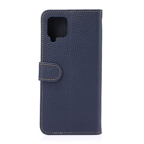 Handytasche Stand Schutzhülle Flip Leder Hülle B01H für Samsung Galaxy A42 5G Blau