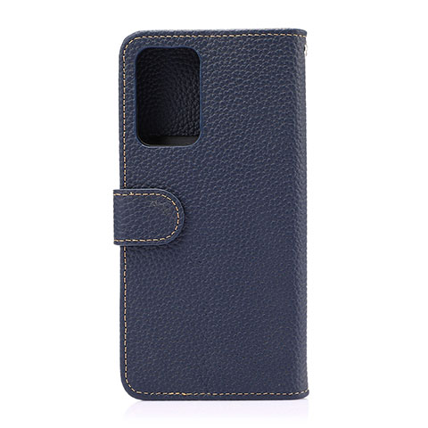 Handytasche Stand Schutzhülle Flip Leder Hülle B01H für Samsung Galaxy A52 4G Blau