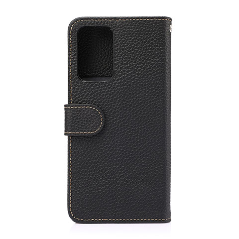 Handytasche Stand Schutzhülle Flip Leder Hülle B01H für Samsung Galaxy A52 5G Schwarz