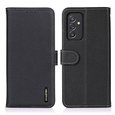 Handytasche Stand Schutzhülle Flip Leder Hülle B01H für Samsung Galaxy A55 5G Schwarz