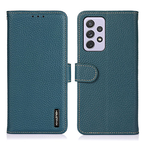 Handytasche Stand Schutzhülle Flip Leder Hülle B01H für Samsung Galaxy A73 5G Grün