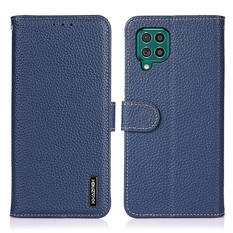 Handytasche Stand Schutzhülle Flip Leder Hülle B01H für Samsung Galaxy F62 5G Blau