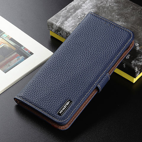 Handytasche Stand Schutzhülle Flip Leder Hülle B01H für Xiaomi Mi 12S Ultra 5G Blau