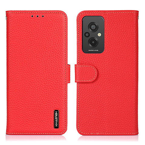 Handytasche Stand Schutzhülle Flip Leder Hülle B01H für Xiaomi Redmi 11 Prime 4G Rot