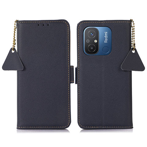 Handytasche Stand Schutzhülle Flip Leder Hülle B01H für Xiaomi Redmi 11A 4G Blau