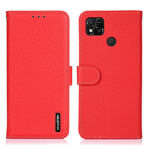 Handytasche Stand Schutzhülle Flip Leder Hülle B01H für Xiaomi Redmi 9 Activ Rot