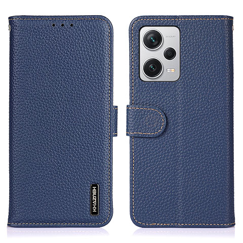 Handytasche Stand Schutzhülle Flip Leder Hülle B01H für Xiaomi Redmi Note 12 Pro+ Plus 5G Blau