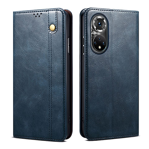 Handytasche Stand Schutzhülle Flip Leder Hülle B01S für Huawei Nova 9 Blau