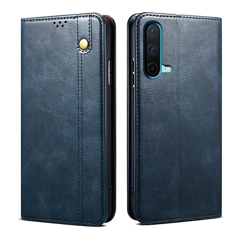 Handytasche Stand Schutzhülle Flip Leder Hülle B01S für OnePlus Nord CE 5G Blau