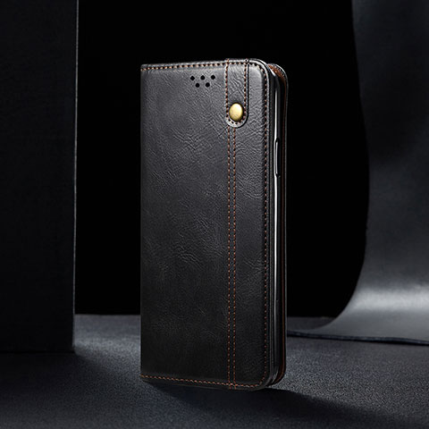 Handytasche Stand Schutzhülle Flip Leder Hülle B01S für Samsung Galaxy A32 5G Schwarz