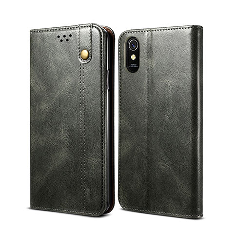 Handytasche Stand Schutzhülle Flip Leder Hülle B01S für Xiaomi Redmi 9i Grün