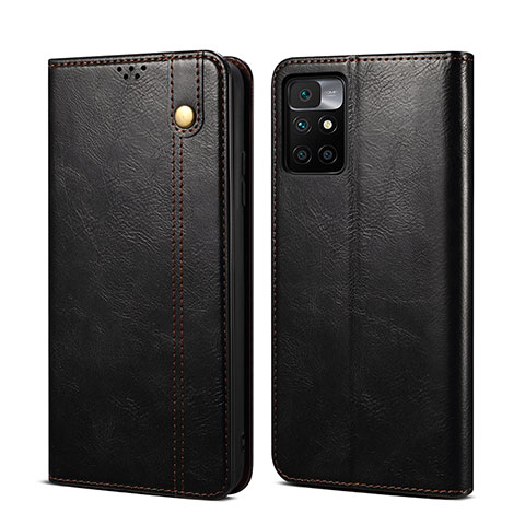 Handytasche Stand Schutzhülle Flip Leder Hülle B01S für Xiaomi Redmi Note 11 4G (2021) Schwarz