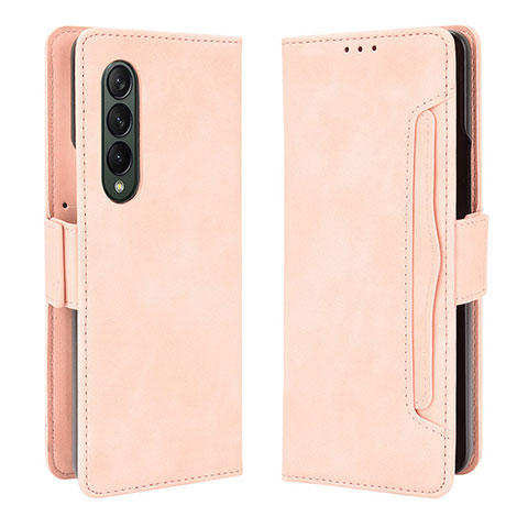 Handytasche Stand Schutzhülle Flip Leder Hülle B01Y für Samsung Galaxy Z Fold4 5G Rosa