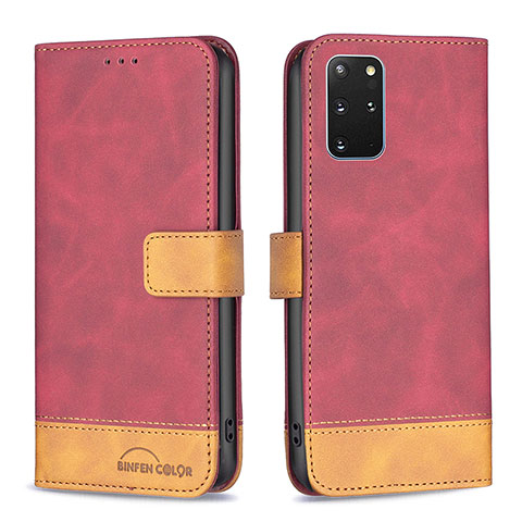 Handytasche Stand Schutzhülle Flip Leder Hülle B02F für Samsung Galaxy S20 Plus 5G Rot