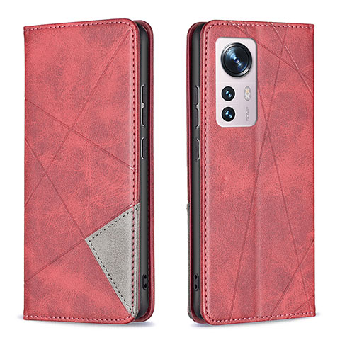 Handytasche Stand Schutzhülle Flip Leder Hülle B02F für Xiaomi Mi 12 5G Rot