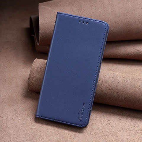 Handytasche Stand Schutzhülle Flip Leder Hülle B02F für Xiaomi Redmi Note 12 4G Blau