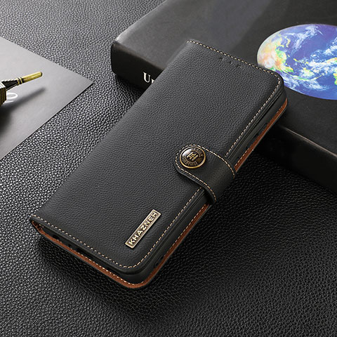 Handytasche Stand Schutzhülle Flip Leder Hülle B02H für Xiaomi Mi 12 Ultra 5G Schwarz