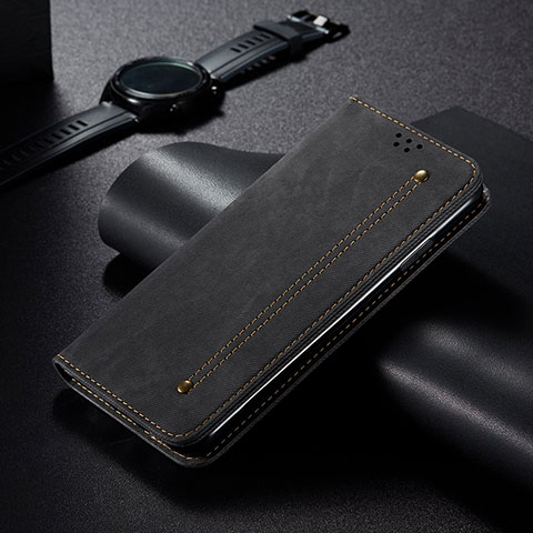 Handytasche Stand Schutzhülle Flip Leder Hülle B02S für Xiaomi Poco C65 Schwarz