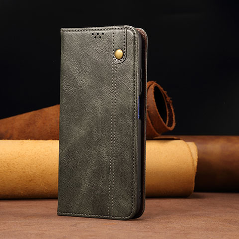 Handytasche Stand Schutzhülle Flip Leder Hülle B02S für Xiaomi Redmi Note 10 Lite India Grün