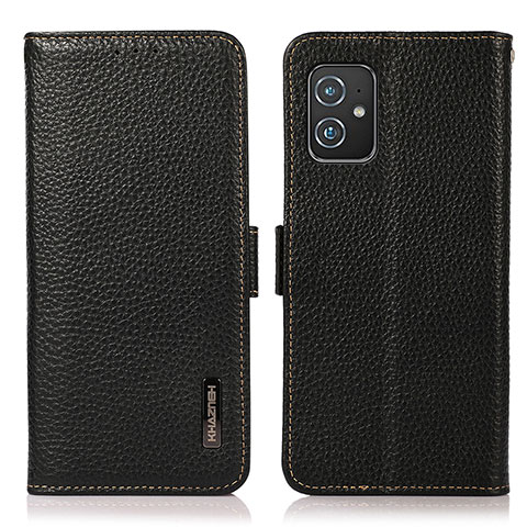 Handytasche Stand Schutzhülle Flip Leder Hülle B03H für Asus ZenFone 8 Mini Schwarz