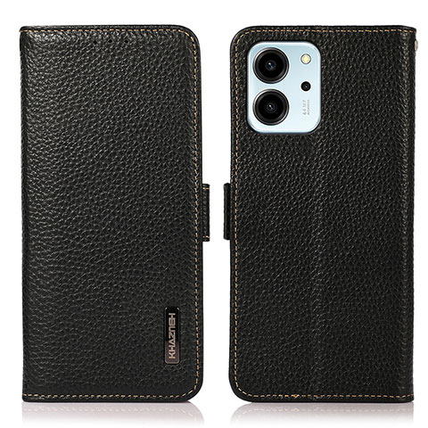 Handytasche Stand Schutzhülle Flip Leder Hülle B03H für Huawei Honor 80 SE 5G Schwarz